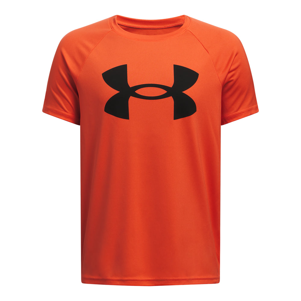 Under Armour Boys' Youth Tech Big Logo T-Shirt - Moisture-Wicking, Breathable & Comfortable for Sports, School & Everyday Wear