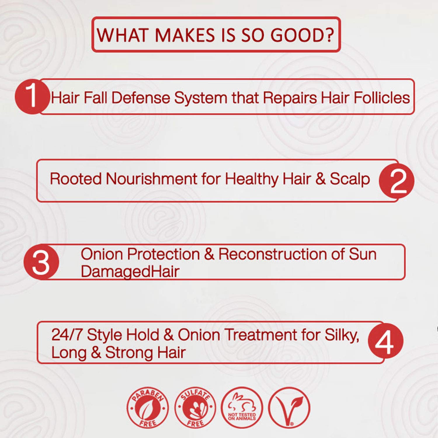 NutriGlow NATURAL'S Onion Hair Shampoo with Onion Seed Oil - Anti Dandruff & Hair Loss Treatment for Deep Nourishment & Shiny Hair (300ml) - Perfect for Daily Hair Care & Scalp Health