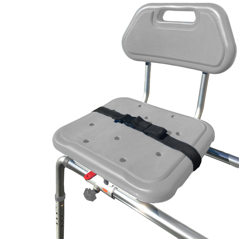Premium Sliding Bath Transfer Bench with Swivel Seat & Padded Cushion - Adjustable Shower Chair for Elderly & Disabled - Safe Bathroom Mobility Aid for Seniors, Post-Surgery Recovery & Home Care Use