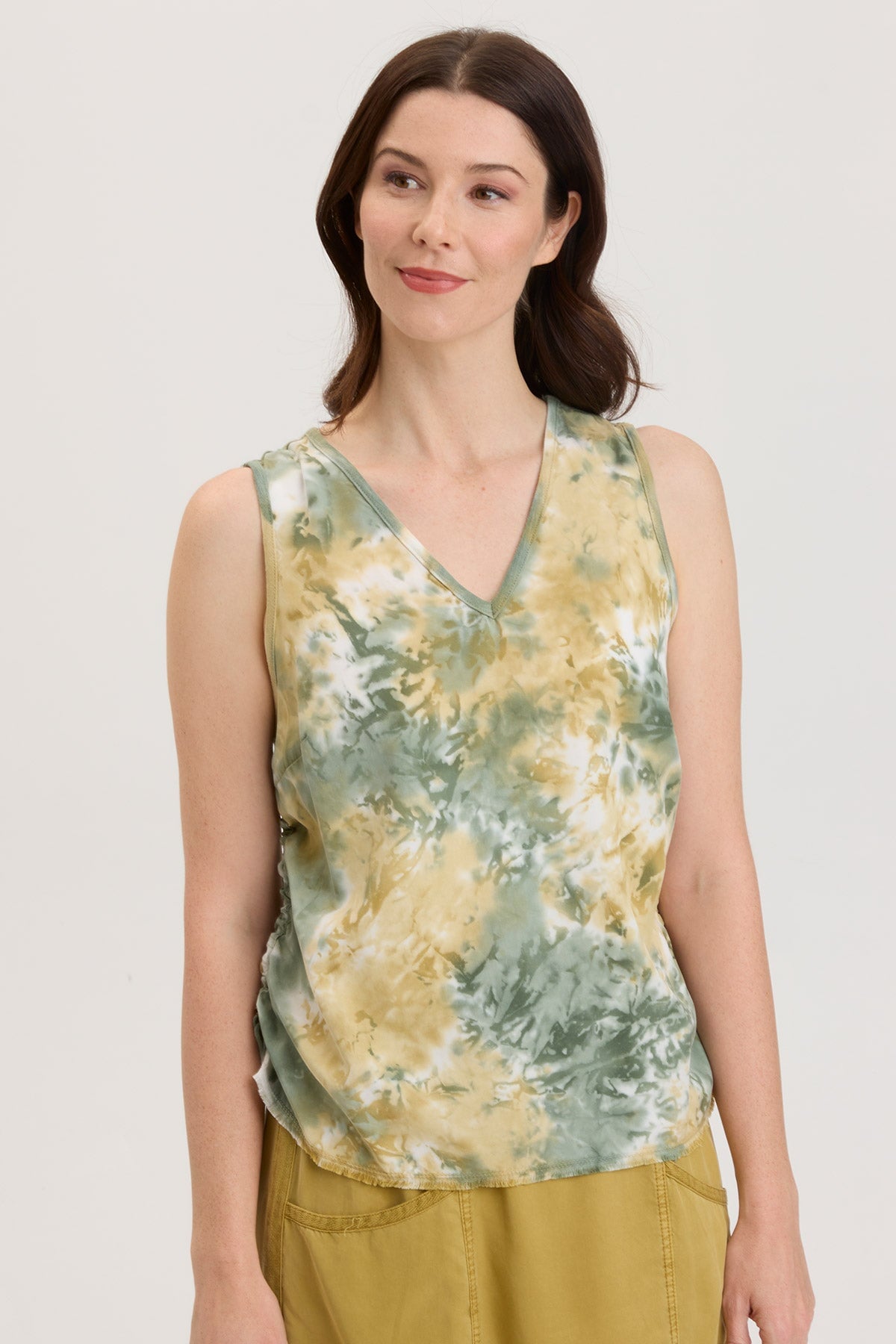 Ileana Tank Top - Soft Lambent Wash Fabric - Stylish Mamoncillo Design - Perfect for Summer Outfits, Beach Wear & Casual Fashion