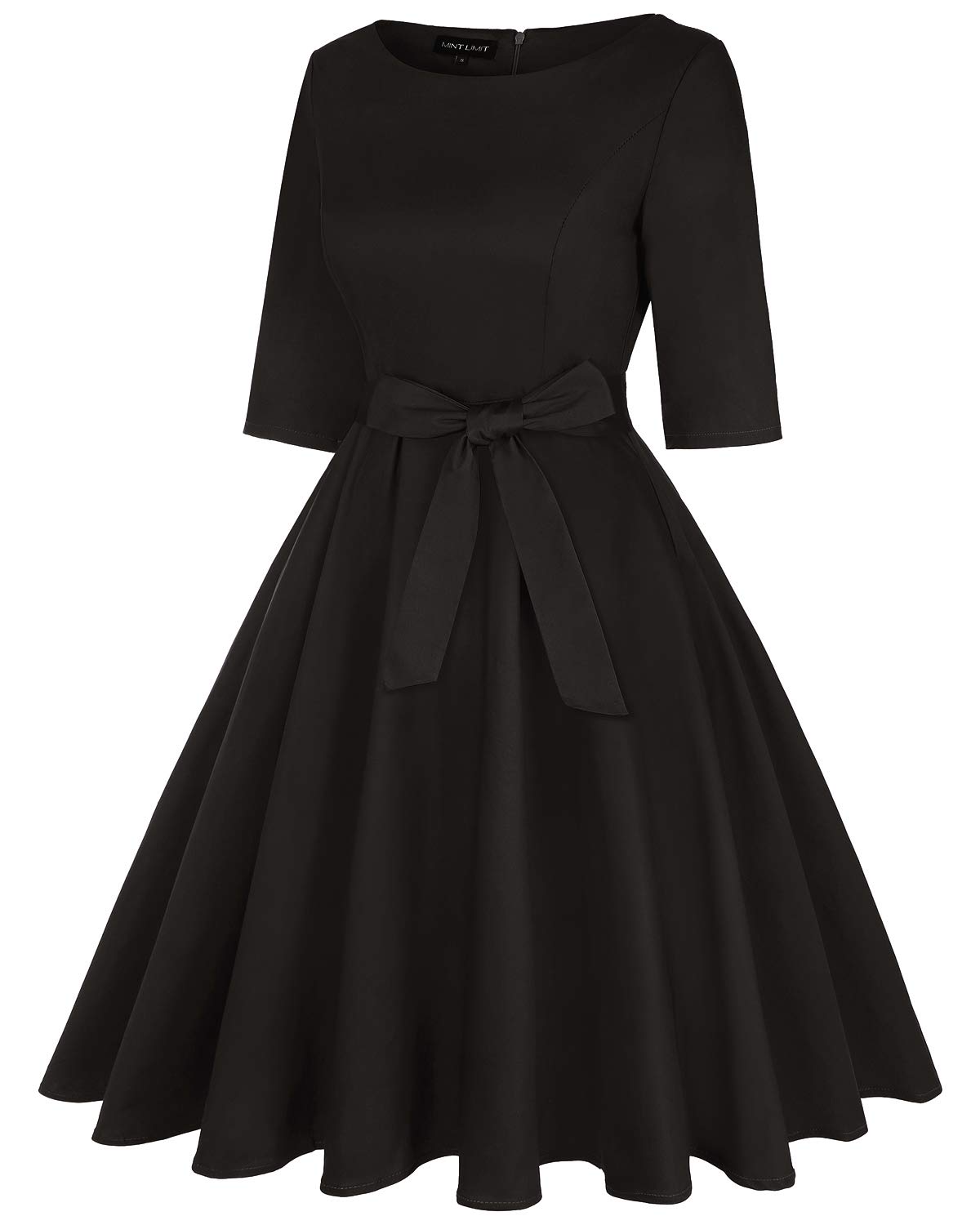 Vintage 1950s Rockabilly Swing Dress for Women - Retro Cocktail Party & Prom Dress with Pockets | Perfect for 50s Themed Parties, Date Nights & Swing Dancing