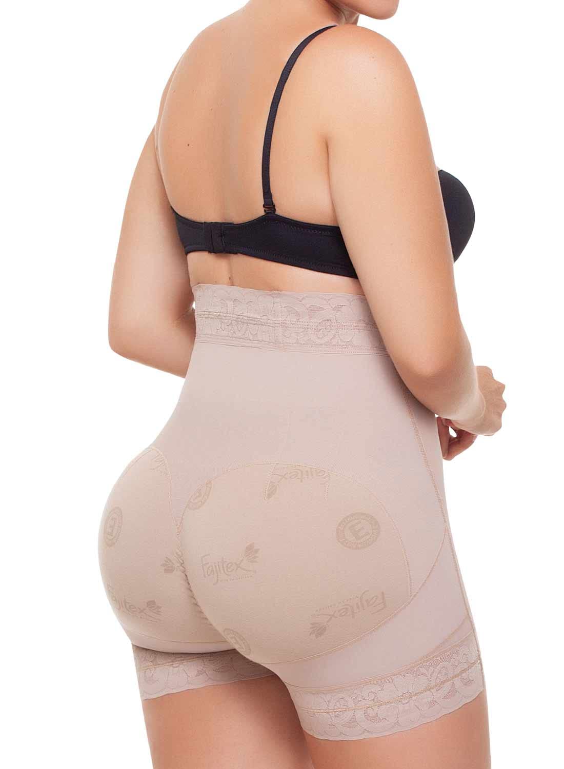 Fajitex High-Compression Butt Lifter Shorts - Shapewear for Women, Firm Control Panties, Levanta Cola Colombianos Girdle - Beige XX-Large - Perfect for Workout, Daily Wear & Special Occasions