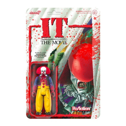 Pennywise the Dancing Clown Horror Action Figure - Blood Splatter Edition | IT Movie Collectible | Perfect for Horror Fans & Pop Culture Collectors | Great for Display, Gifts, and Halloween Decor
