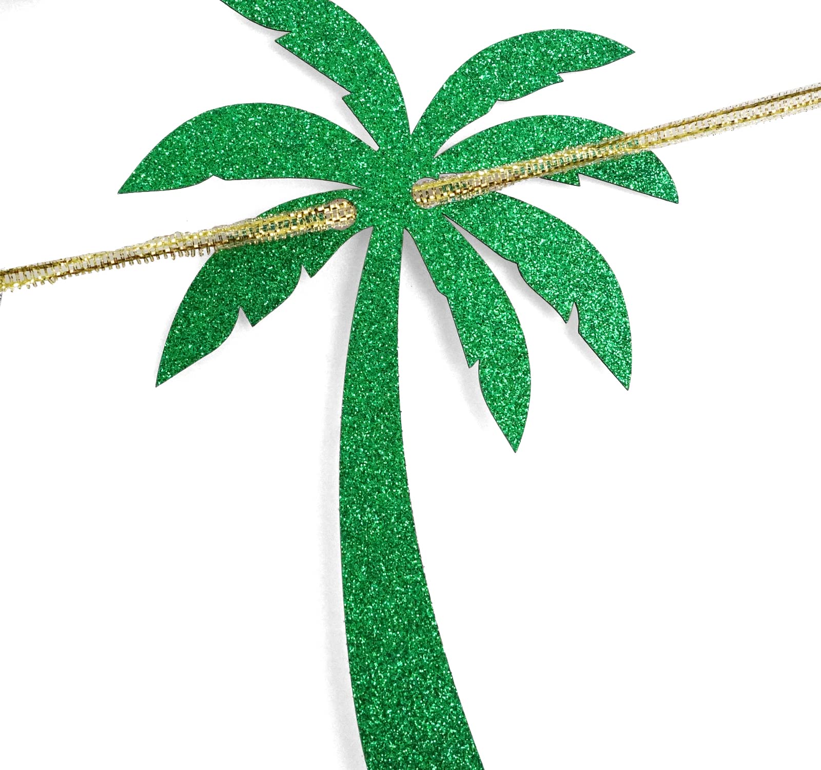Gold Glitter Happy Retirement Banner - Tropical Palm Leaves Party Decorations for Retirement Cake, Farewell & Celebration | Perfect for Office Goodbye Parties, Beach-Themed Retirements & Milestone Decor