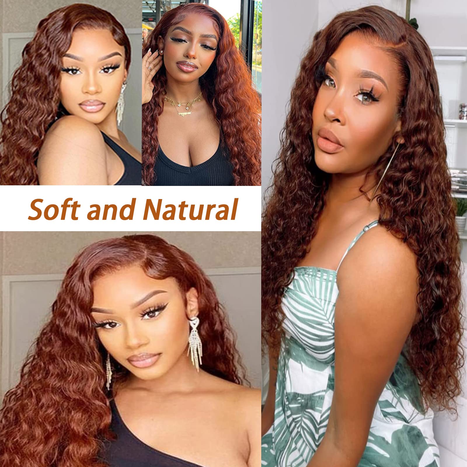 20 Inch Water Wave Lace Front Wigs Human Hair - 13x4 HD Lace Pre-Plucked with Baby Hair for Black Women | Natural Looking Body Wave Wigs for Daily Wear, Parties & Special Occasions