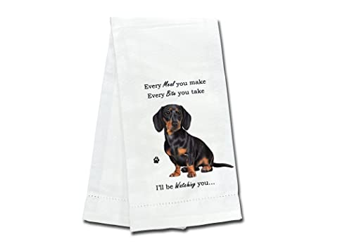 Black Dachshund Towel