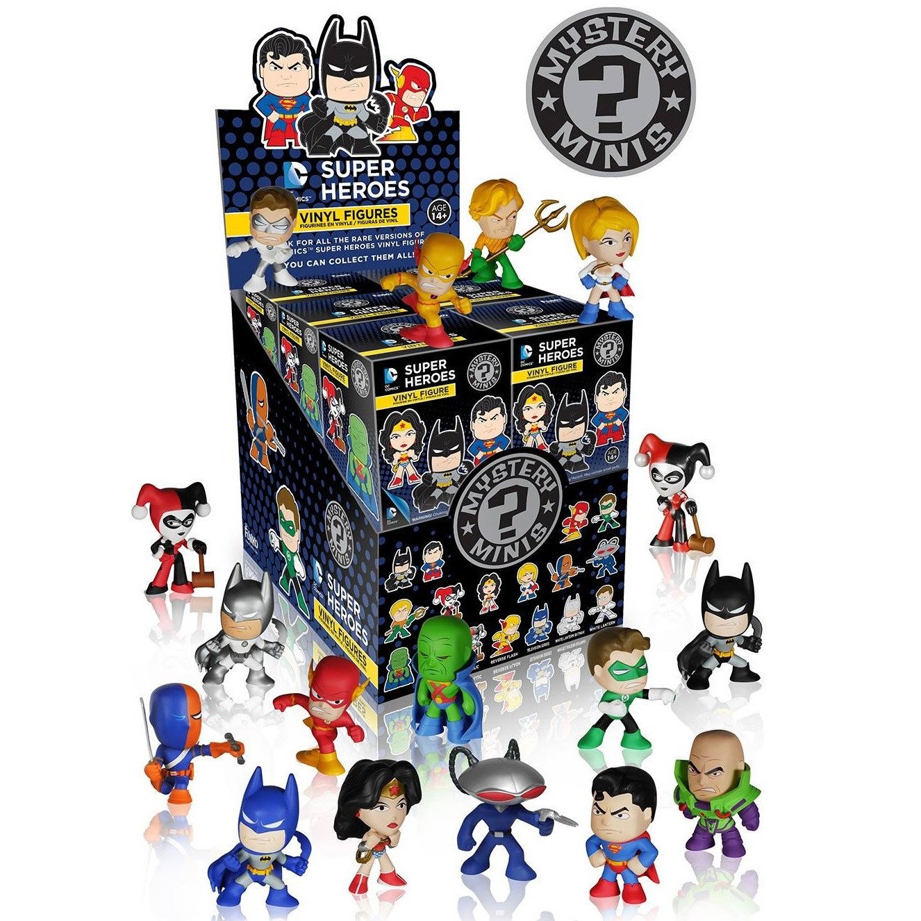 DC Comics Super Heroes Mystery Minis Blind Box - Collectible Action Figures for Batman, Superman & More - Perfect for Gifts, Display & Comic Book Fans