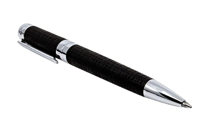 Premium ARCIS Radial Black Ballpoint Pen - Executive Luxury Pen in Black & Silver for Smooth Writing | No Bleed Ink | Ideal for Business Signatures, Journaling & Note Taking | High-End Office & Gift Writing Supplies