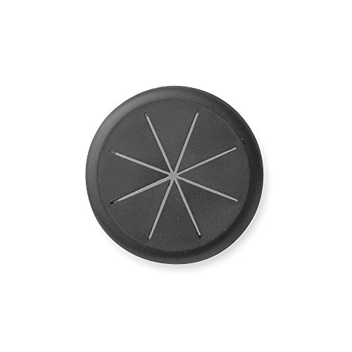 Flexible Grommet for Desk - 2-3/8 Inch Diameter Black Cable Management - Perfect for Office, Home & Workspace Organization