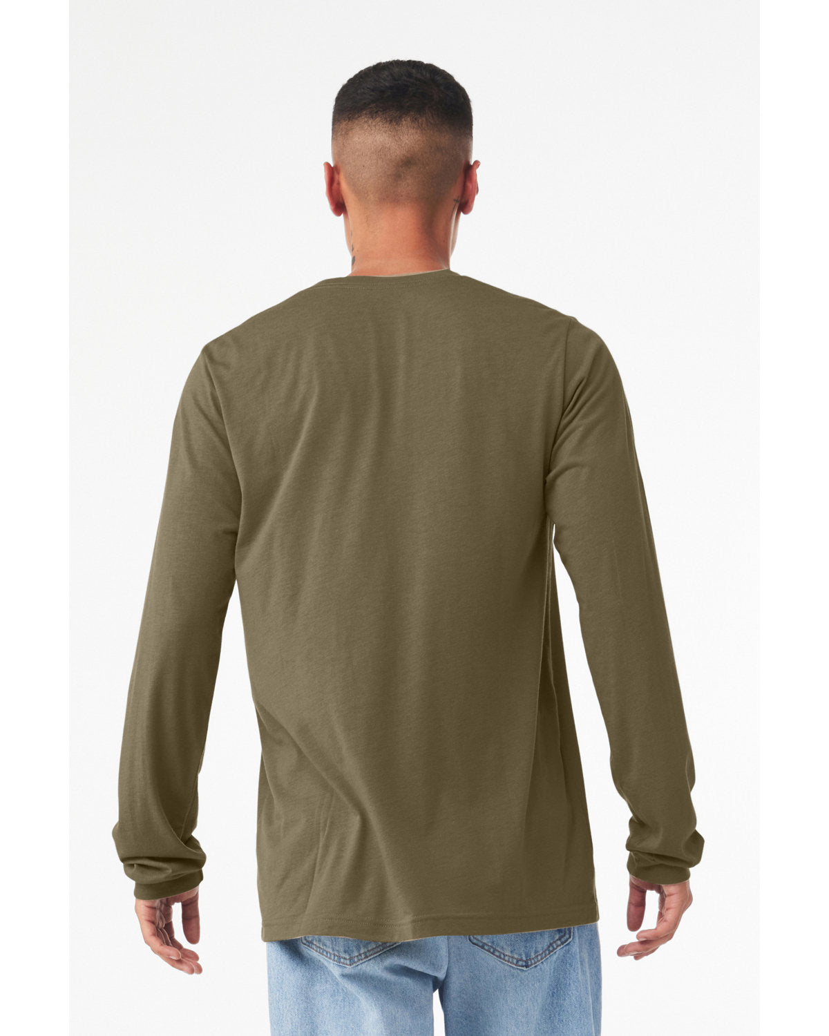 Bella + Canvas 3501CVC Unisex CVC Jersey Long Sleeve T-Shirt - Soft Cotton Blend Crewneck Tee for Men & Women - Perfect for Casual Wear, Layering & Everyday Comfort