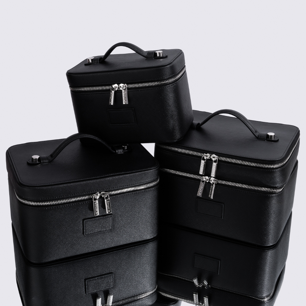Duo Vanity Case - Travel Makeup Organizer with Mirror, Perfect for Women's Cosmetic Storage & On-the-Go Beauty Essentials | Ideal for Home, Office & Vacation Use