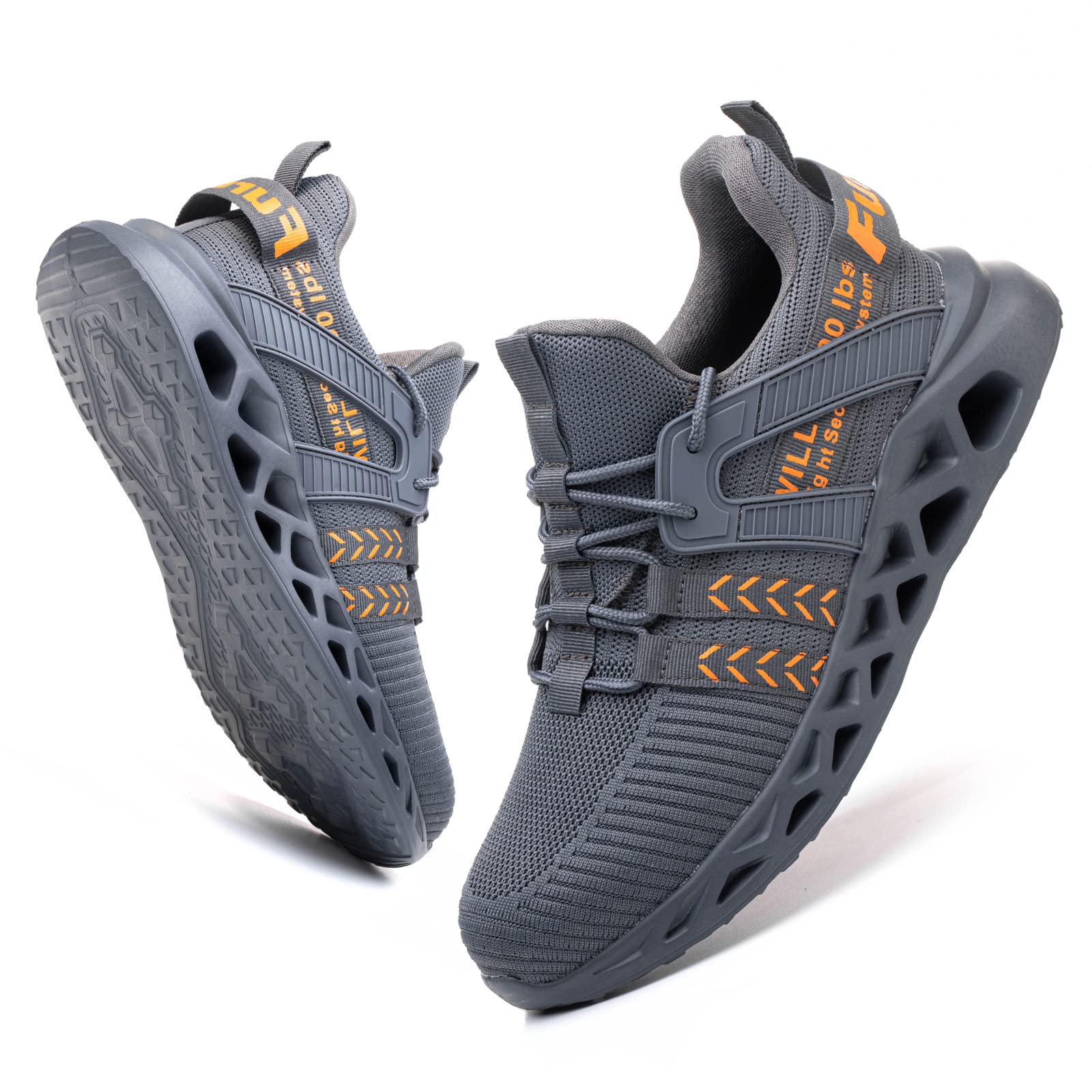 Furuian Steel Toe Sneakers for Men & Women - Lightweight Safety Work Shoes with Puncture Proof & Slip Resistant Design - Comfortable & Durable for Construction, Warehouse, and Outdoor Work