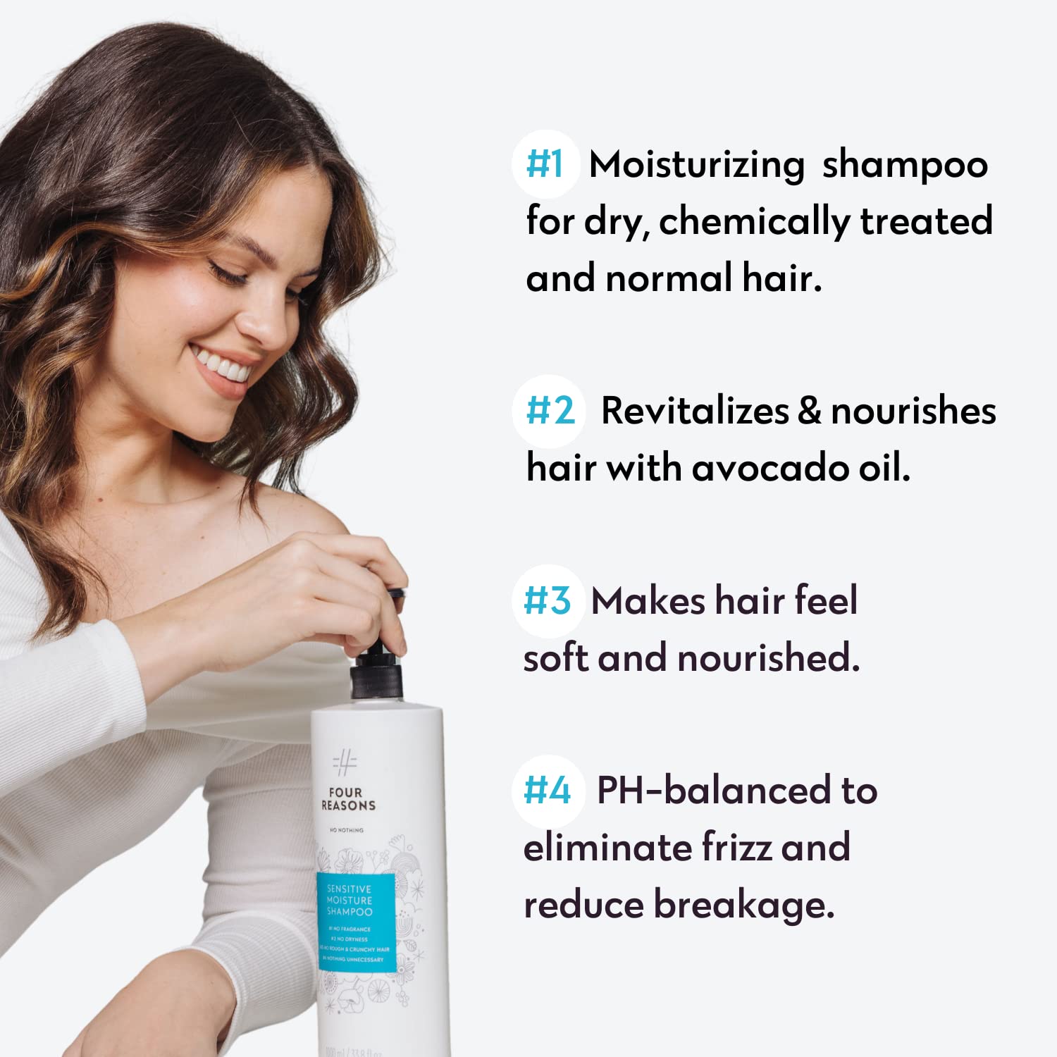 **Sensitive Skin & Scalp Moisturizing Shampoo and Conditioner Set - Jumbo Size - 100% Vegan, Hypoallergenic, Fragrance-Free & Unscented - Ideal for Dry, Itchy Scalp & Daily Gentle Hair Care**