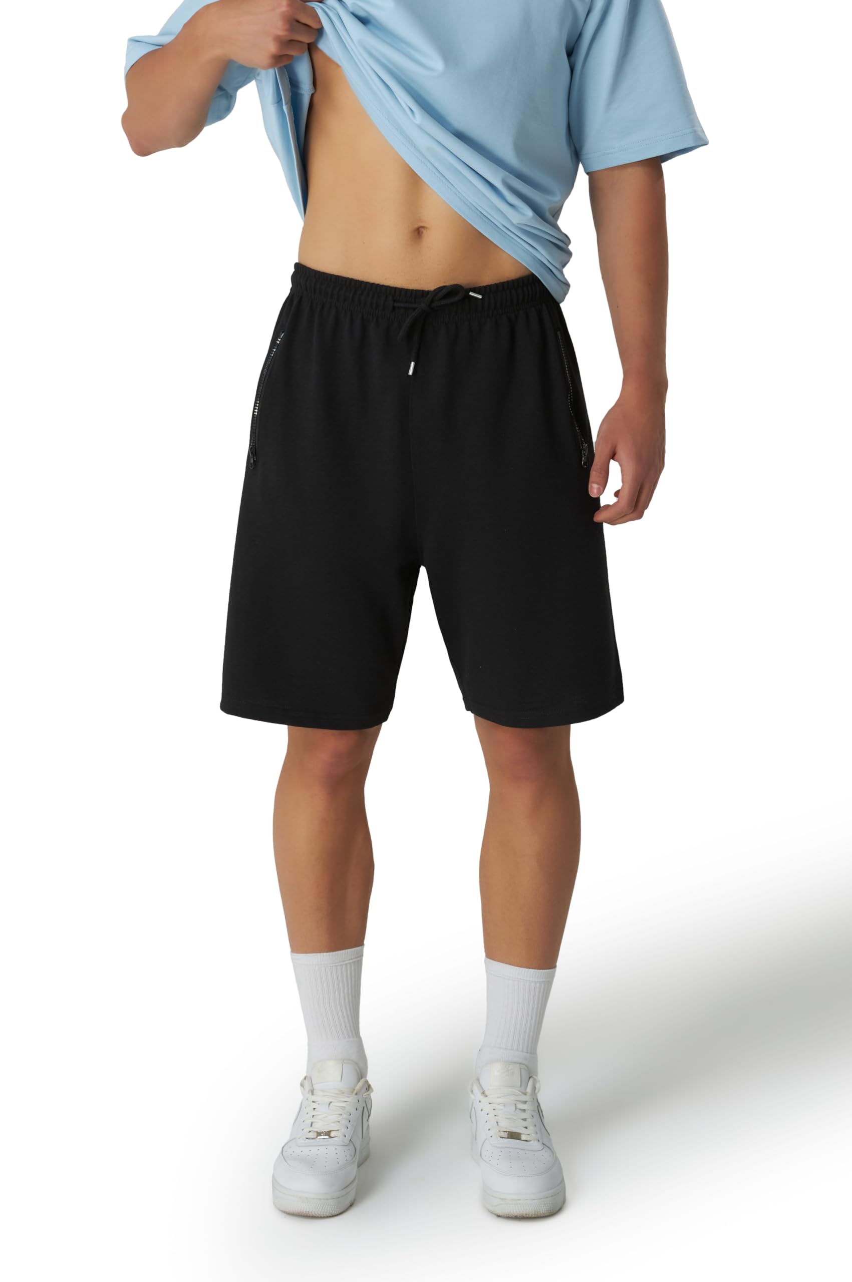 Smith & Solo Men's Cotton Sports Shorts - Running, Jogging, Fitness & Tennis - Lightweight Summer Activewear for Gym, Workout & Outdoor Activities