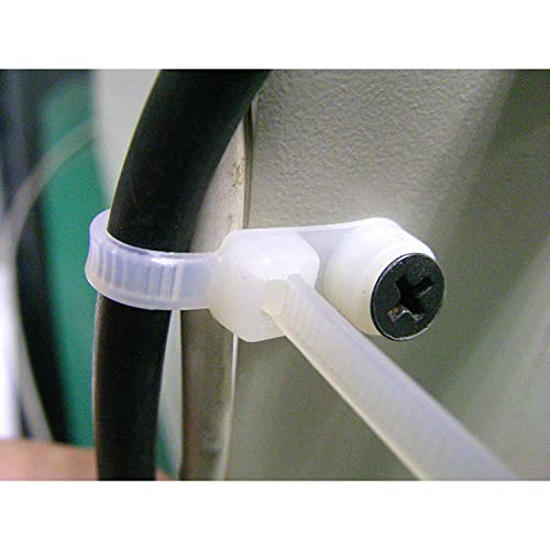 6 Inch 50 lbs Heavy Duty UV Resistant Nylon Cable Zip Ties (500 Pack) - Professional Grade Mounting Hole Wire Ties for Outdoor Electrical, Home Organization & Industrial Use