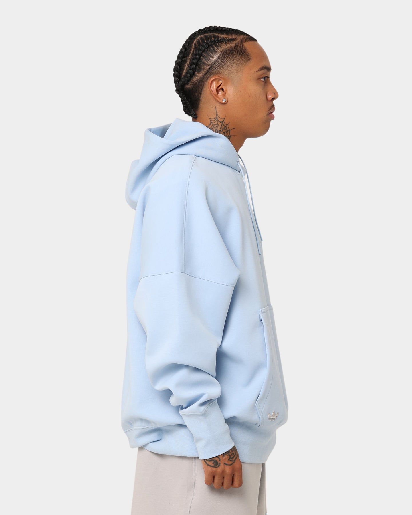 Adidas New C Hoodie Clear Sky - Men's Lightweight Pullover Sweatshirt for Casual Wear & Street Style