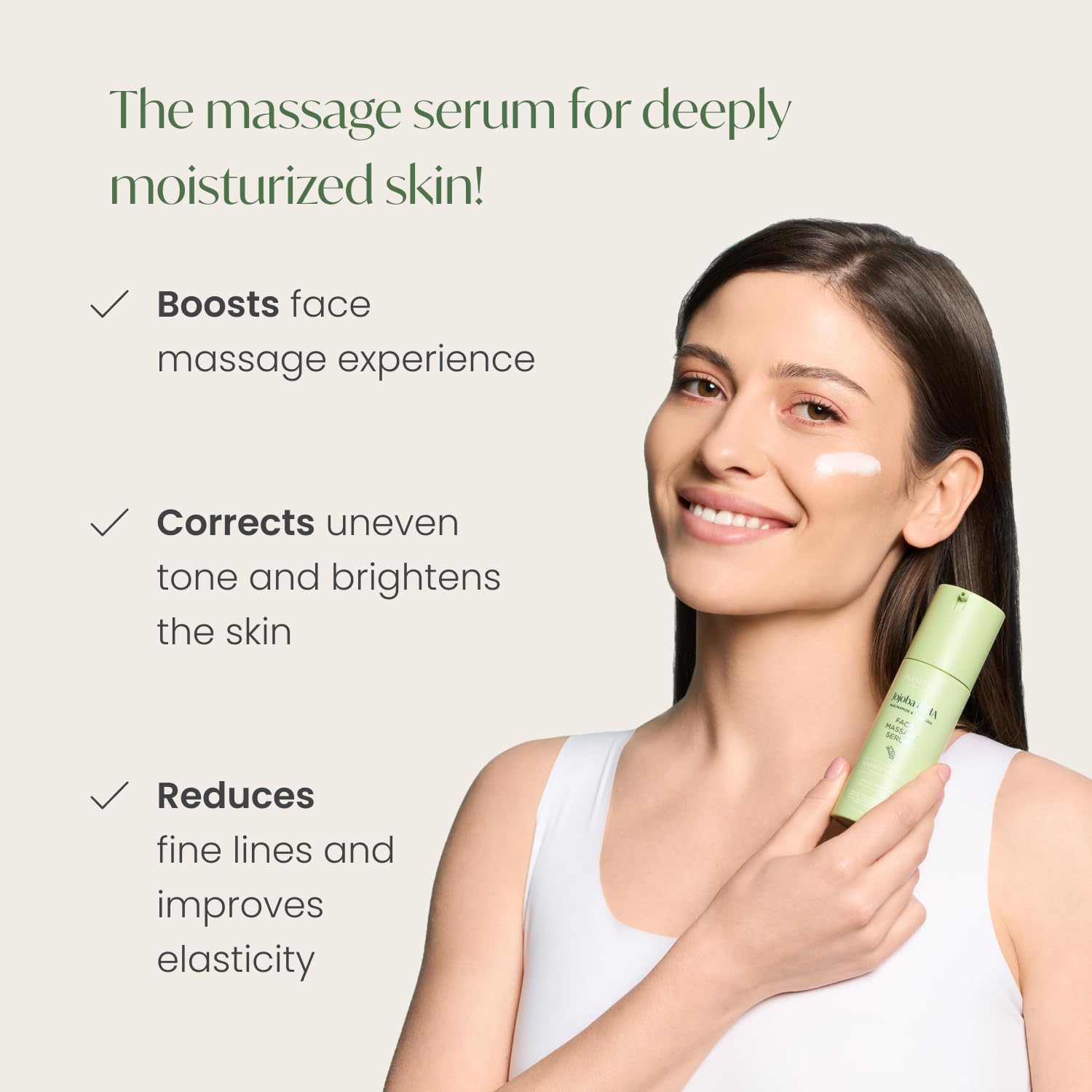 PLANTIFIQUE Korean Jojoba Oil & Hyaluronic Acid Face Serum - Hydrating Anti-Aging Collagen & Niacinamide Formula for Glowing Skin - Best for Gua Sha Facial Massage & Night Routine - Perfect Gift for Men & Women - Skincare Essential for Dry & Sensitive Skin