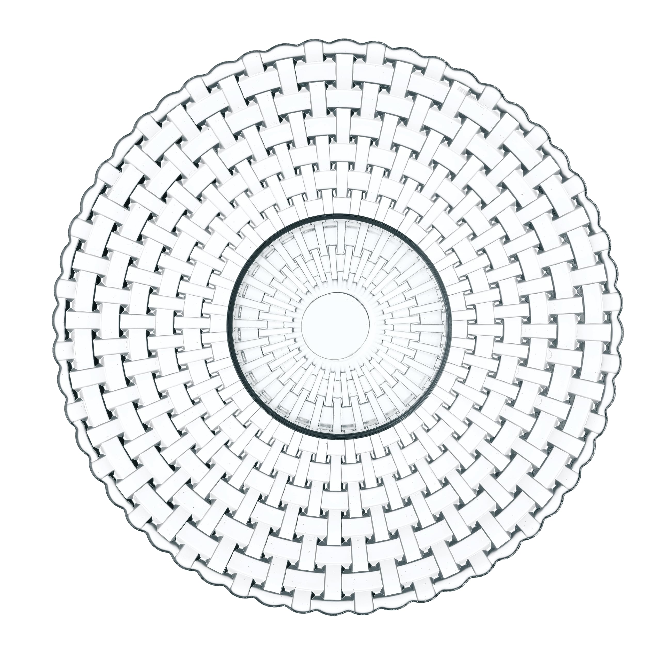 Nachtmann Bossa Nova Collection 13-Inch Crystal Chip & Dip Plate - Elegant Serving Platter with Attached Bowl, Dishwasher Safe Glass Cake Stand for Parties, Weddings & Home Decor