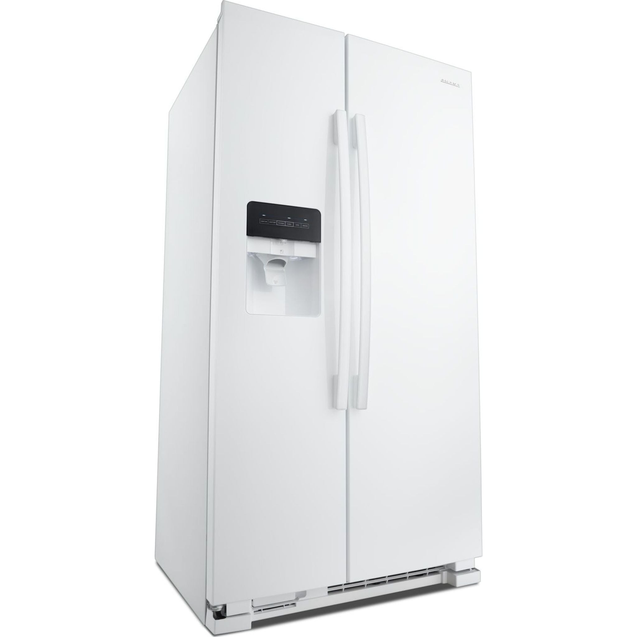 Amana Side by Side Refrigerator (ASI2175GRW) - 25.6 Cu. Ft. Energy Star White Fridge with Ice Maker & Water Dispenser - Perfect for Large Families & Open Kitchen Designs