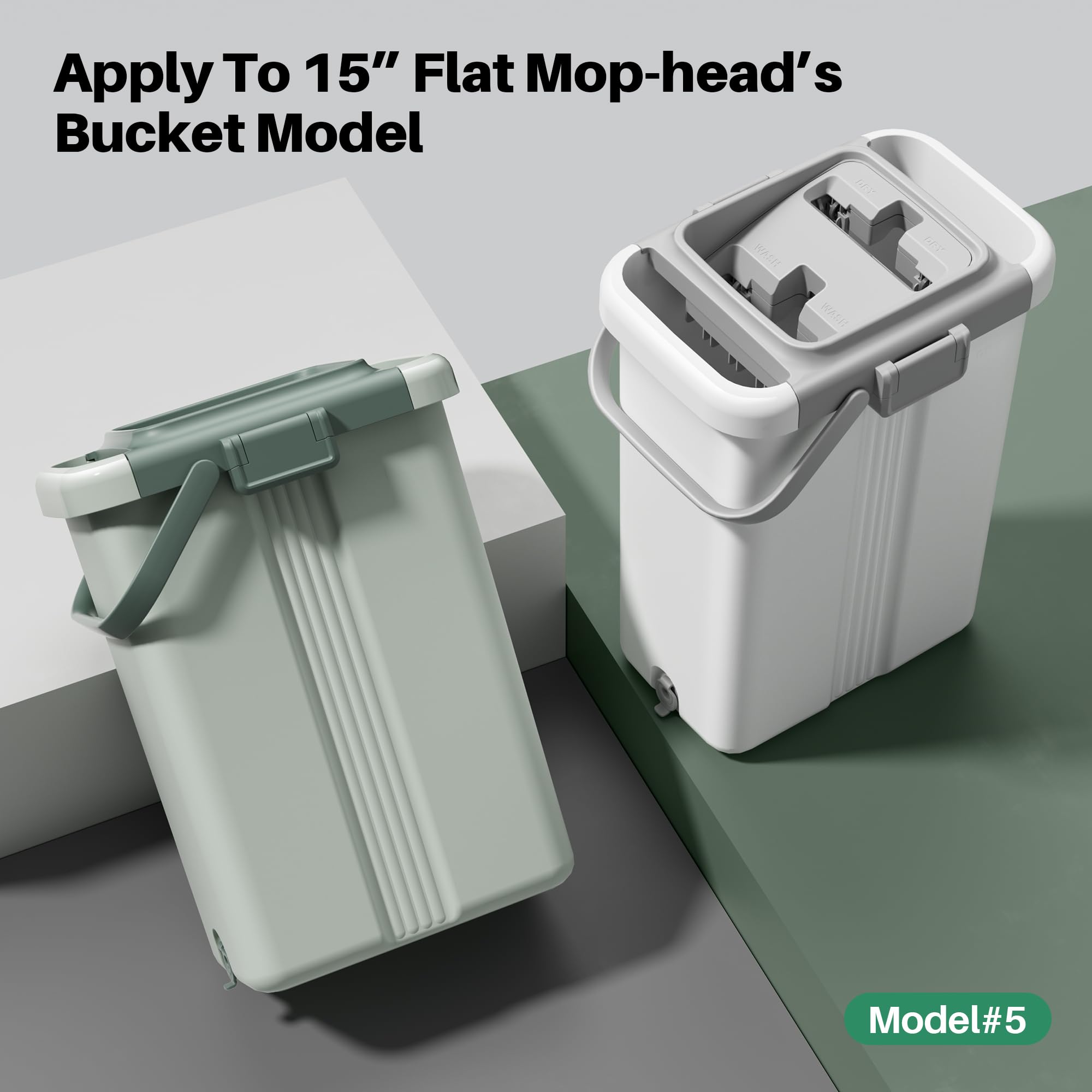 JOYMOOP Microfiber Flat Mop with 60