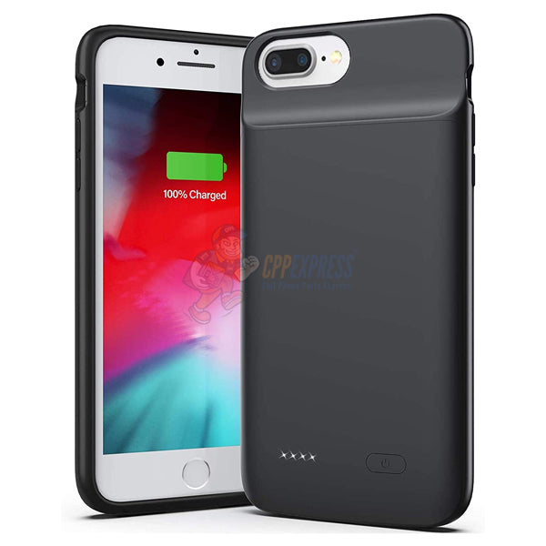 iPhone 7 Plus/8 Plus Battery Case - 5000mAh Extended Power Bank Charging Cover with Lightning Port (Black) | Perfect for Travel, Outdoor Activities & Emergency Backup