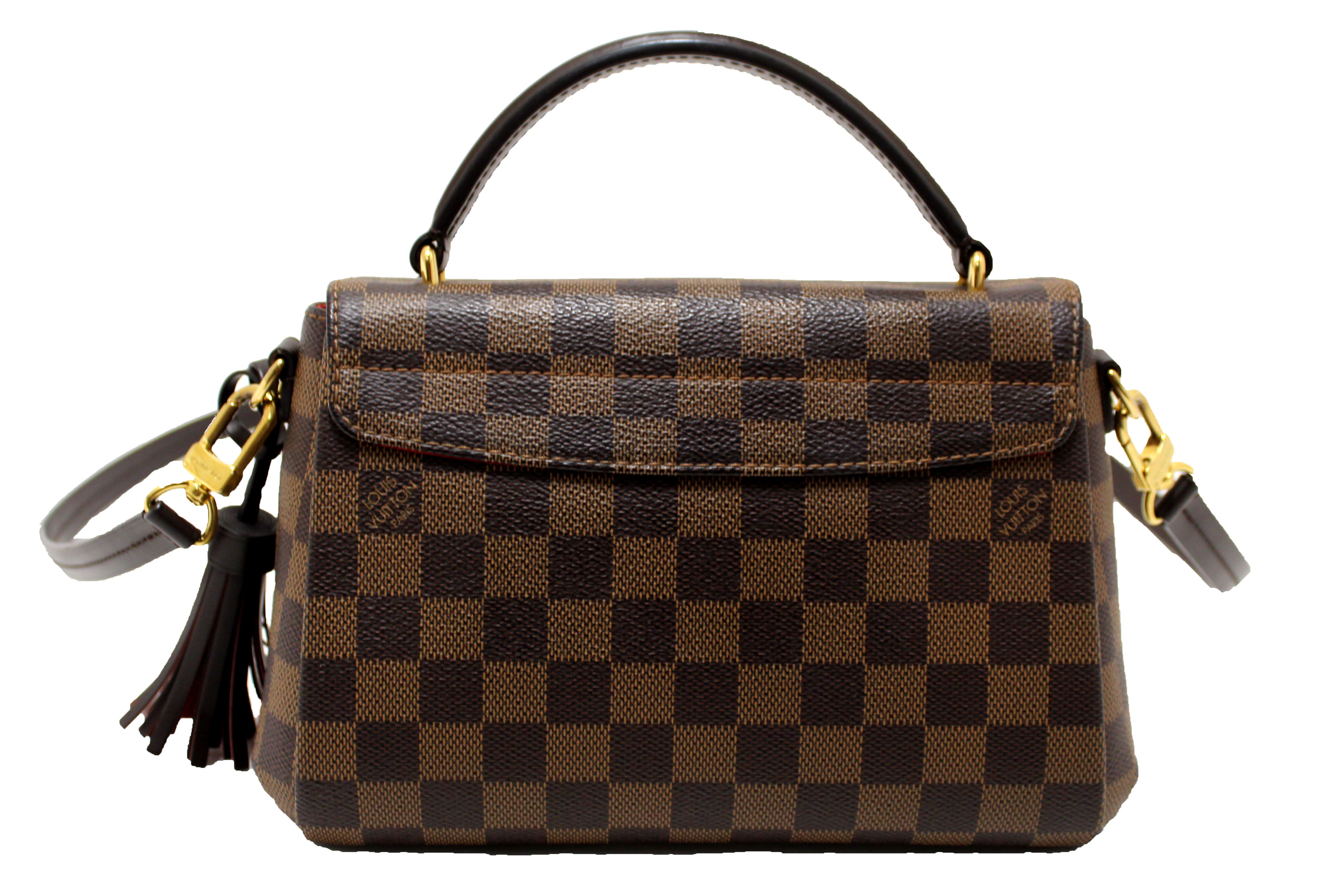 Authentic Louis Vuitton Damier Ebene Croisette Crossbody Bag - Luxury Designer Handbag & Messenger Purse for Women | Perfect for Work, Travel & Everyday Use