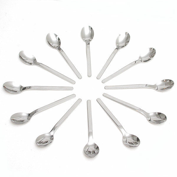 New York Style Demitasse Spoons - Set of 12 - Perfect for Espresso, Desserts & Tea Parties