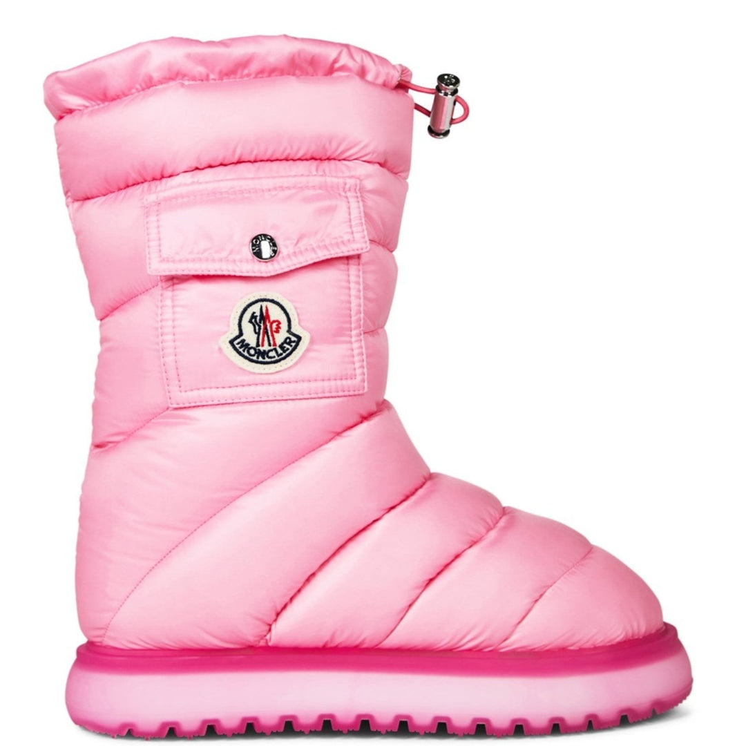 Moncler Gaia Pink Snow Boots for Women - Waterproof Winter Boots with Fur Lining - Perfect for Snowy Weather & Outdoor Activities