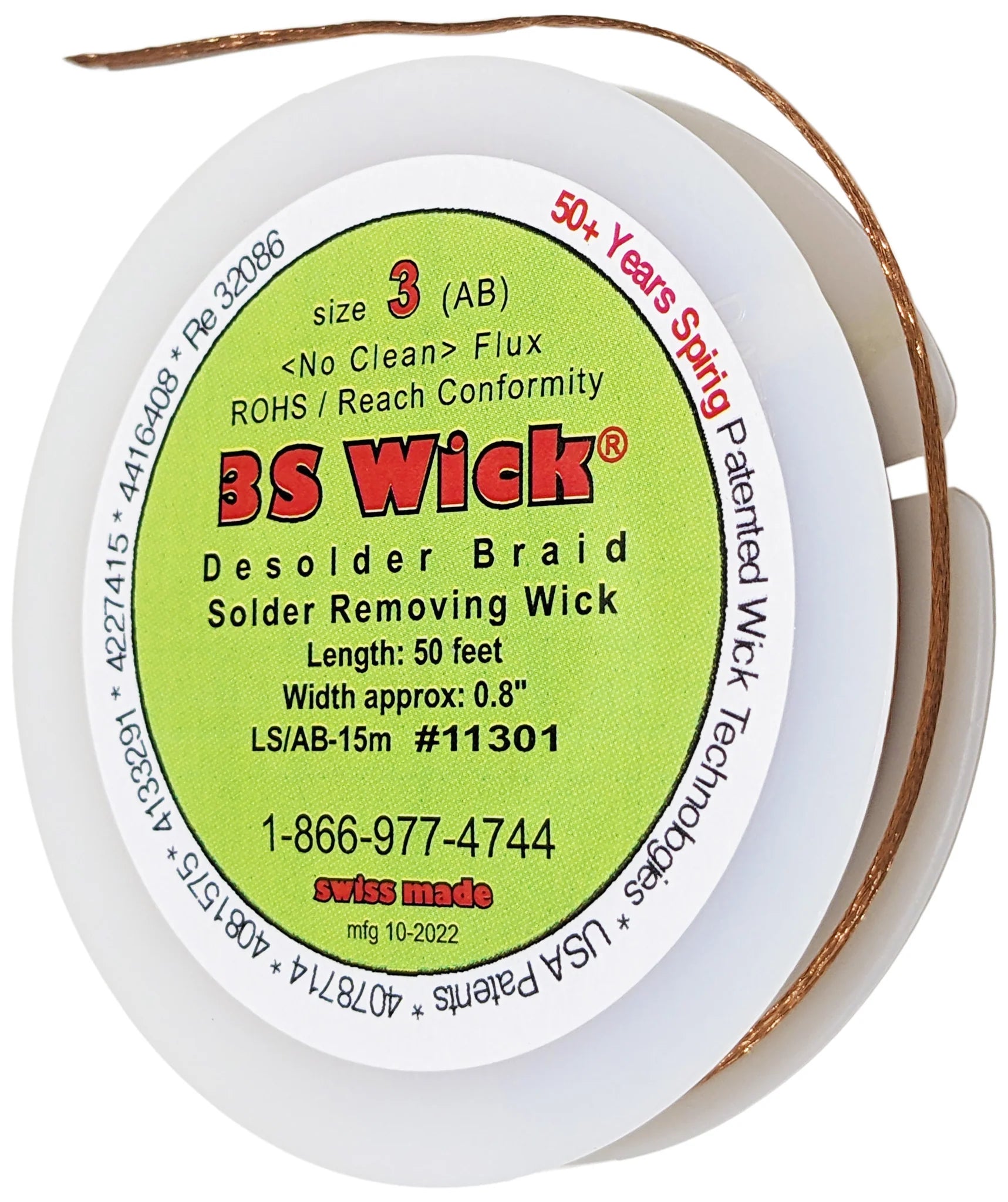 High-Quality Desoldering Wick - 0.08