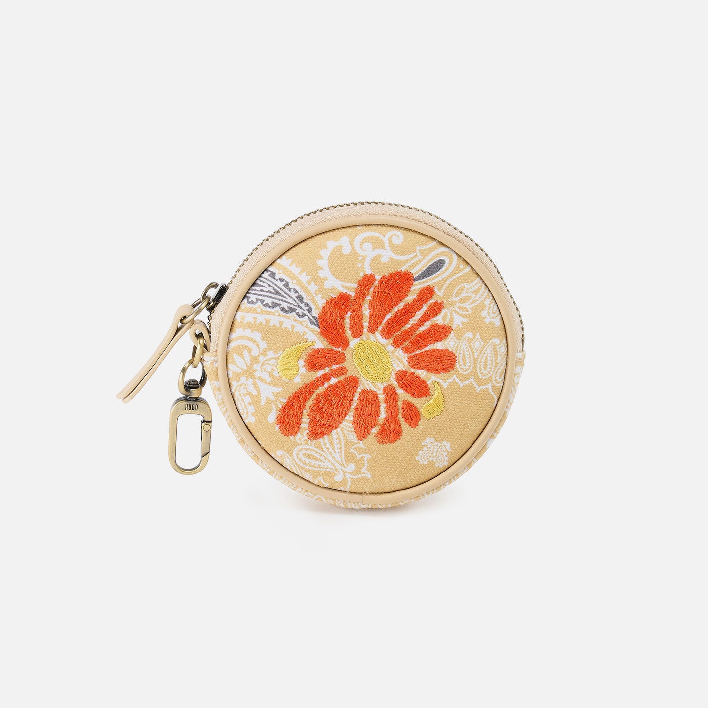 Revolve Canvas Bag Charm with Sunset Bandana Design - Perfect for Handbags, Backpacks & Travel Accessories