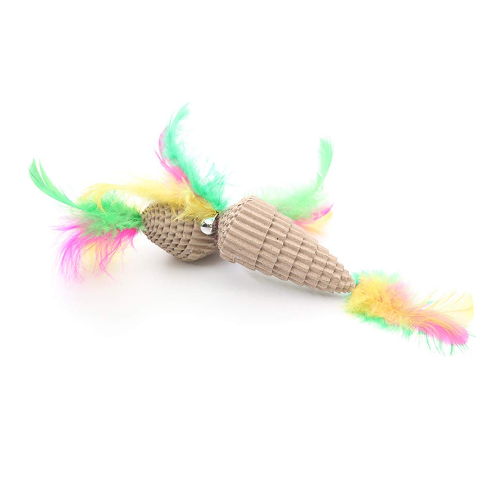 2PCS Interactive Cat Toys with Bell - Fun Wand & Exercise Toy for Small Dogs & Puppies - Perfect for Playtime, Training & Bonding with Your Pet
