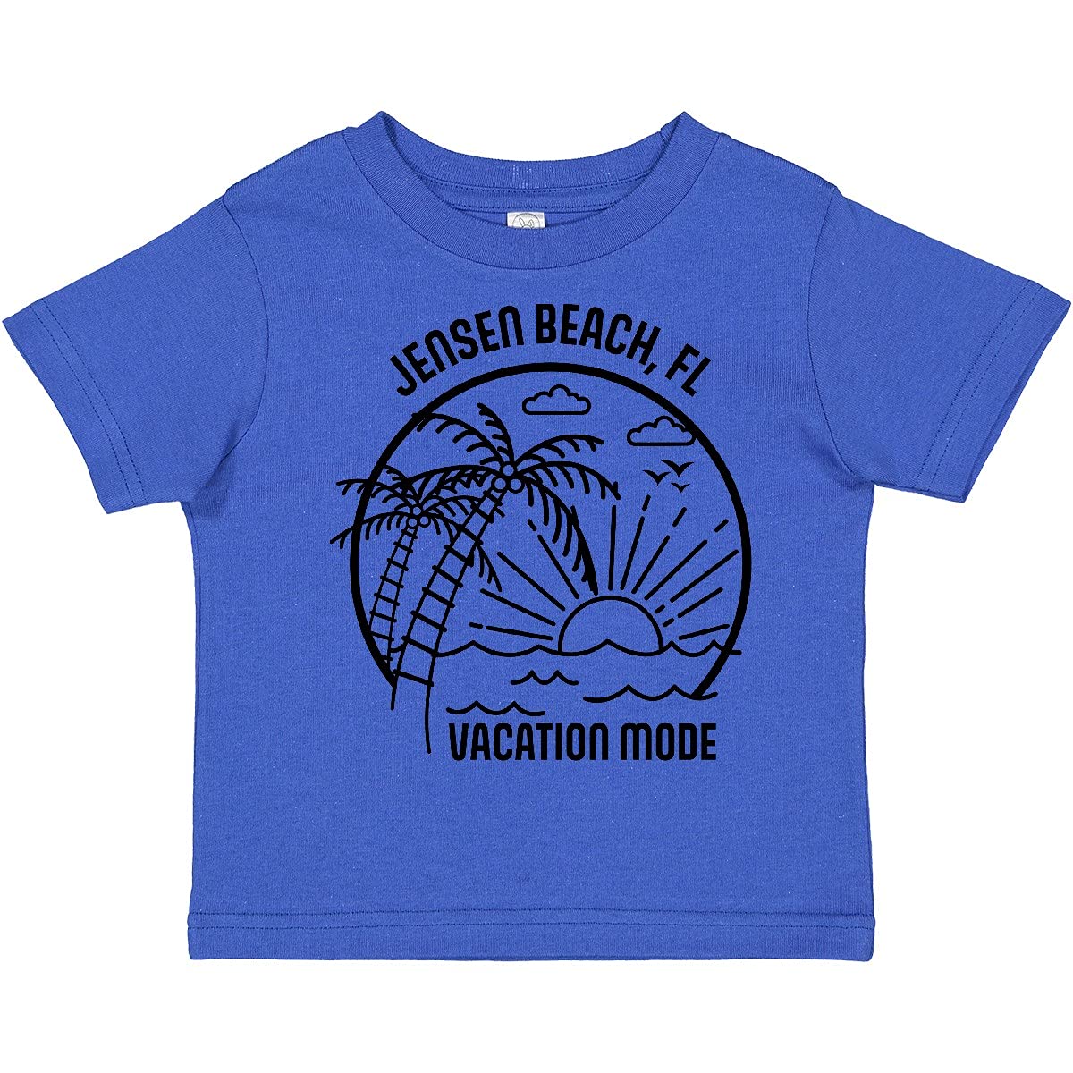 Inktastic Summer Vacation Mode Jensen Beach Florida Toddler T-Shirt - Cute Florida Beach Outfit for Boys & Girls - Perfect for Family Vacations, Beach Trips & Summer Adventures