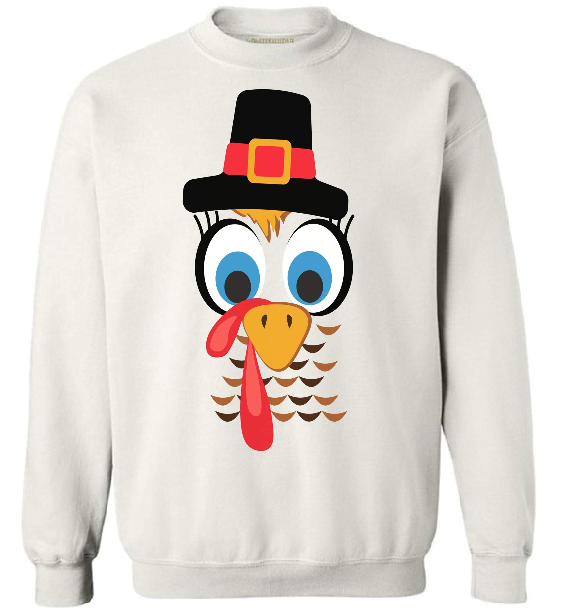 Awkward Styles Turkey Face Thanksgiving Sweater - Funny Holiday Pullover for Men & Women - Perfect for Thanksgiving Parties & Family Gatherings