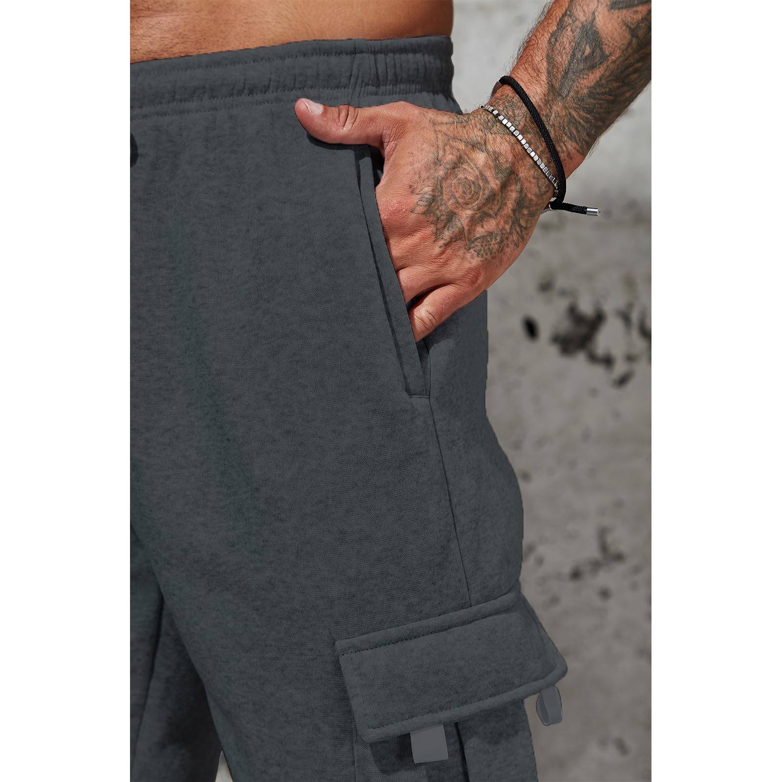 **Men's Cargo Pants - Casual Work & Hiking Sweatpants, Baggy Jogger Trousers for Sports & Outdoor Activities with Multiple Pockets - Perfect for Work, Travel, and Adventure**
