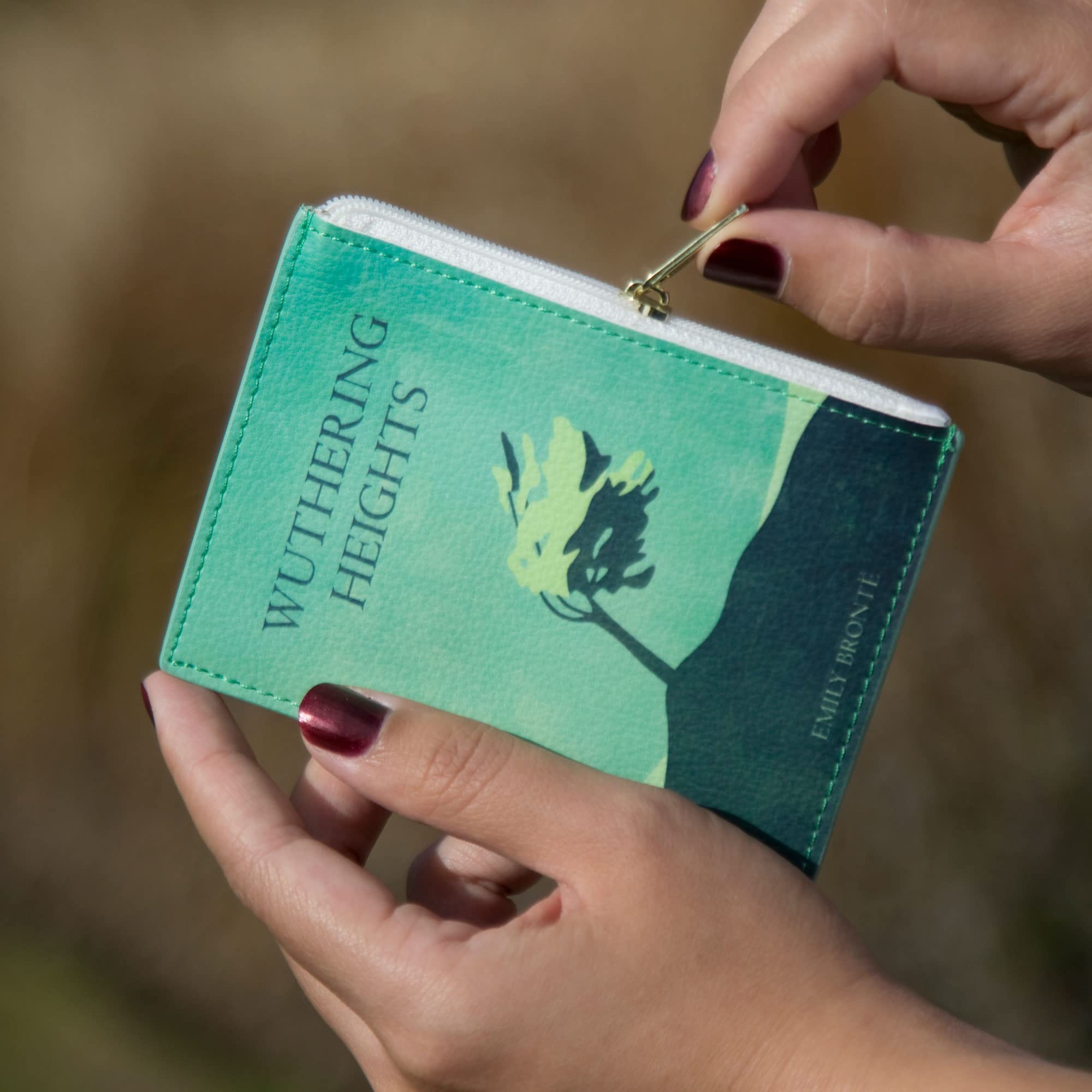 Book Themed Coin Purse for Women - Perfect Literary Gift for Book Lovers, Readers & Bookworms - Novelty Book Club Accessories - Great for Carrying Coins, Cash & Cards at Book Fairs, Libraries & Reading Events