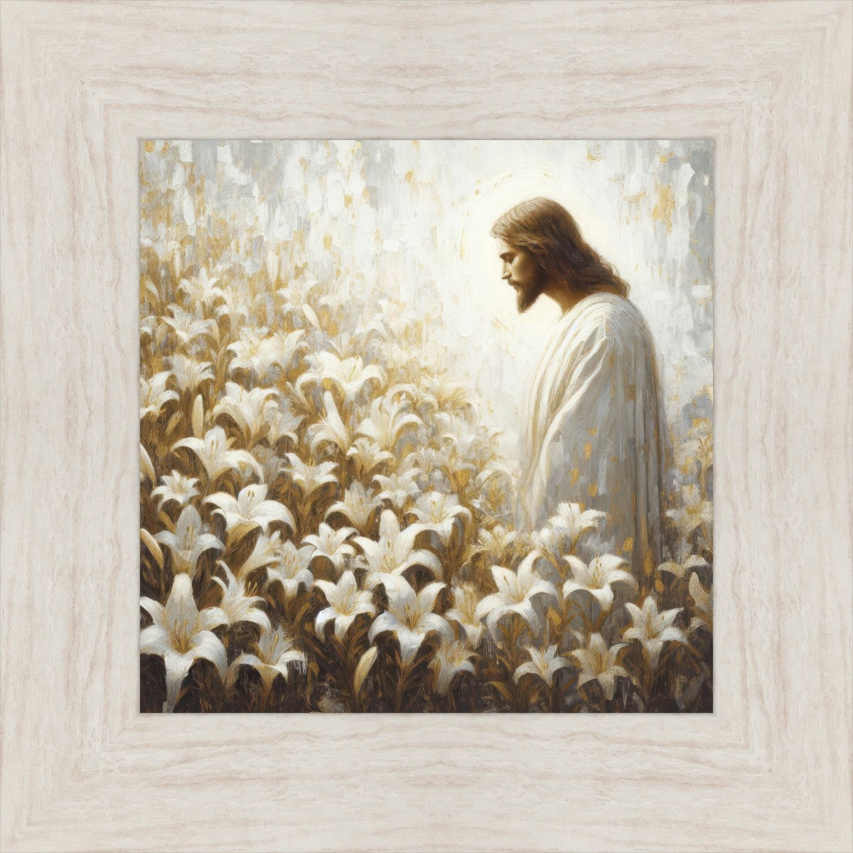 Consider The Lilies - Inspirational Christian Wall Art Decor for Home & Office | Perfect for Living Room, Bedroom, Church & Gift Giving