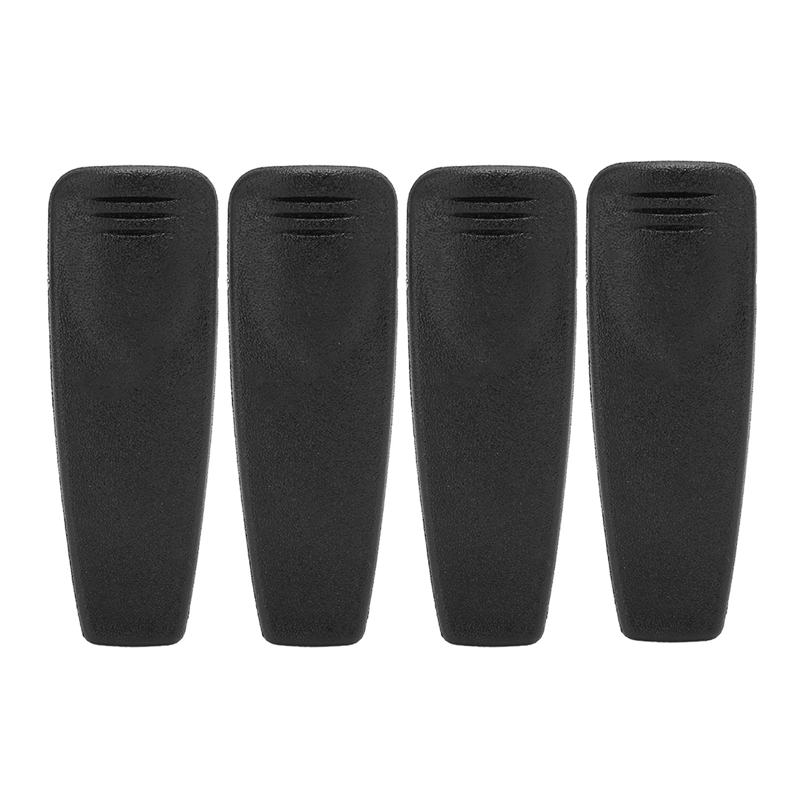Heavy Duty Walkie Talkie Belt Clip - 4 Pack Replacement for RDU2080D, RDU4100, RDU4160D, CP1800, CP1100 2-Way Radios | Durable Hard Plastic Radio Accessory for Construction, Security & Outdoor Activities