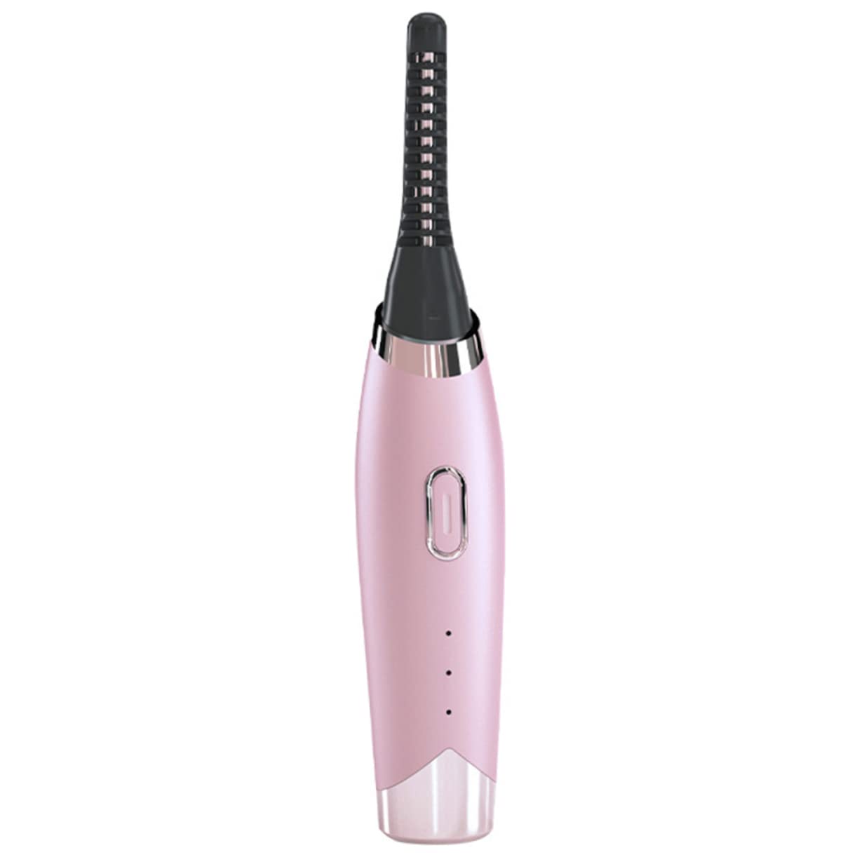 PLAFOPE USB Heated Eyelash Curler with 3 Temperature Settings - Pink ABS Electronic Lash Curling Iron & Brush for Perfect Curled Lashes - Great for Home, Travel, and Professional Makeup Use