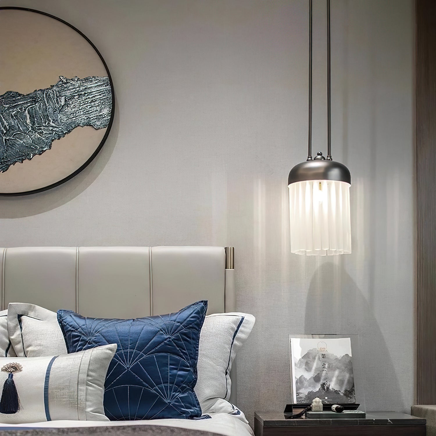 Modern Felix Pendant Light - Adjustable Hanging Chandelier for Kitchen Island, Dining Room & Bedroom Lighting - Dimmable LED Ceiling Fixture with Vintage Industrial Design