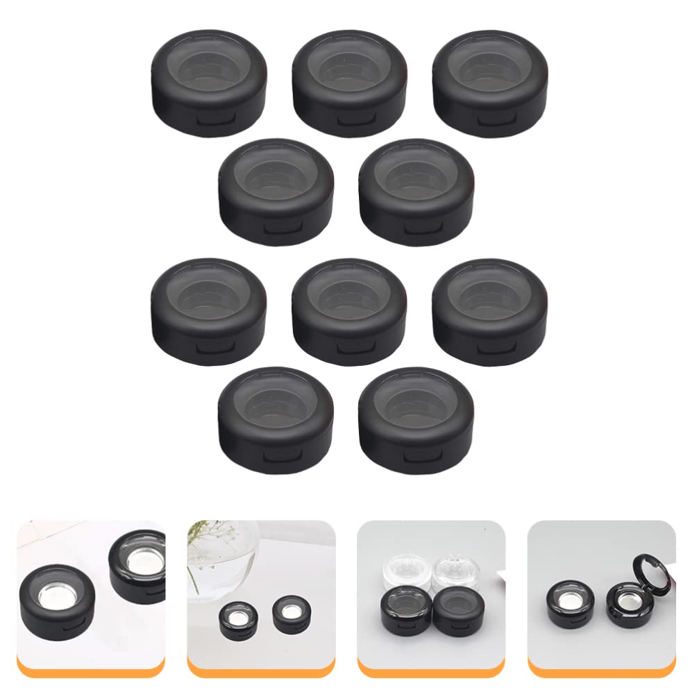 Minkissy 10pcs Empty Eyeshadow Jars - Travel Makeup Organizers for Cosmetics