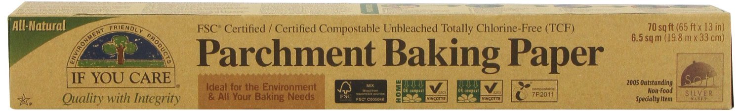 If You Care Unbleached Parchment Paper - 12 Rolls (70 Sq Ft Each) - Non-Stick, Eco-Friendly Baking Sheets for Cooking, Roasting & Meal Prep