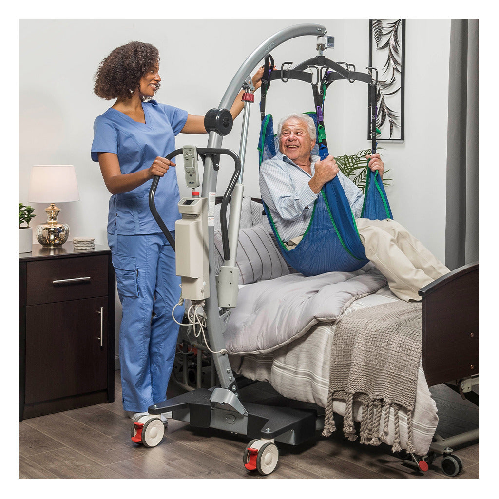 LEVANTAR Patient Floor Lift - Heavy Duty Home Medical Hoist for Elderly & Disabled Care - Safe Mobility Transfer Aid for Bed, Chair, Toilet - Ideal for Home Use & Nursing Facilities