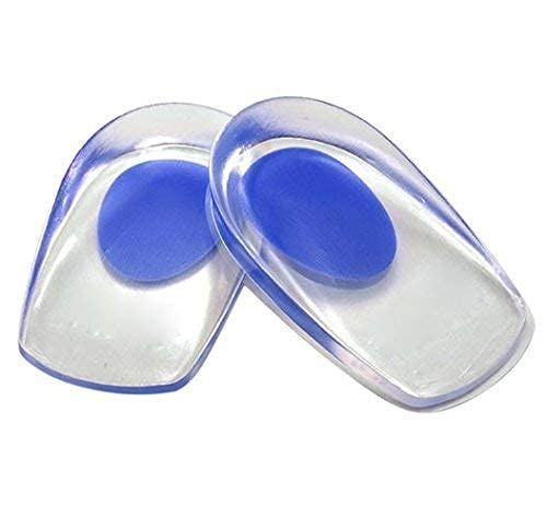 SHNMN Gel Heel Cups for Pain Relief - Silicone Heel Pads for Men & Women - Shock Absorbing Cushion for Heel Spurs, Plantar Fasciitis & Ankle Support (1 Pair) - Perfect for Running, Walking & Work Shoes