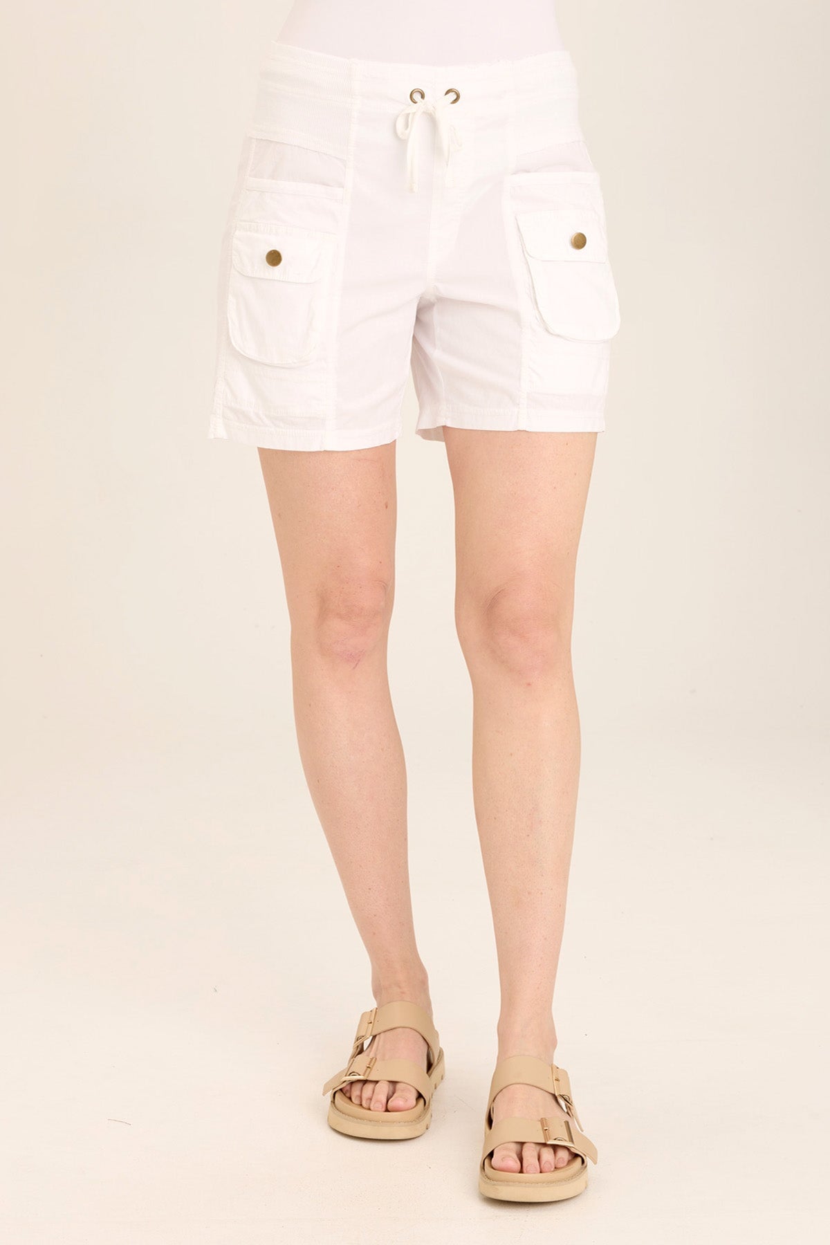 Felix Stretch Poplin Cargo Drawstring Shorts for Men - Comfortable Casual & Outdoor Active Wear - Perfect for Hiking, Travel, and Summer Adventures