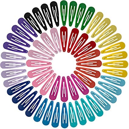 50 Pack Trendy Non-Slip Metal Bobby Hair Clips for Women & Girls - Colorful Hair Accessories with Storage Box - Perfect for School, Work, Parties & Daily Styling