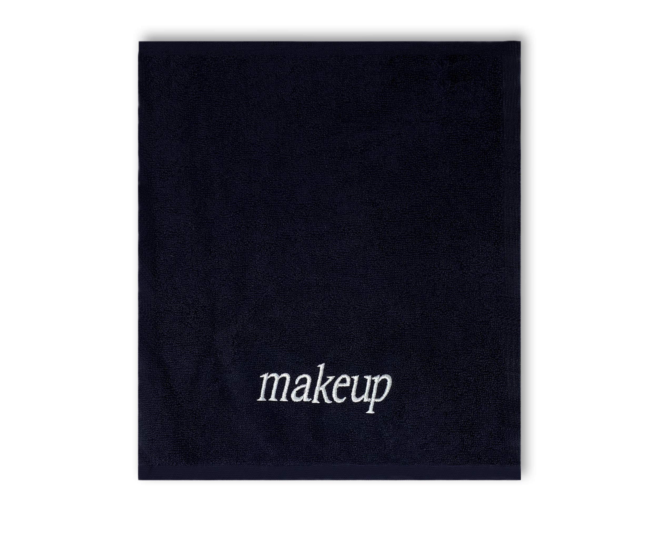 Soft Touch Black Makeup Towels for Face 6 Pack - Gentle Turkish Cotton Makeup Remover Cloths, Reusable & Quick Dry Washcloths for Cleansing (13