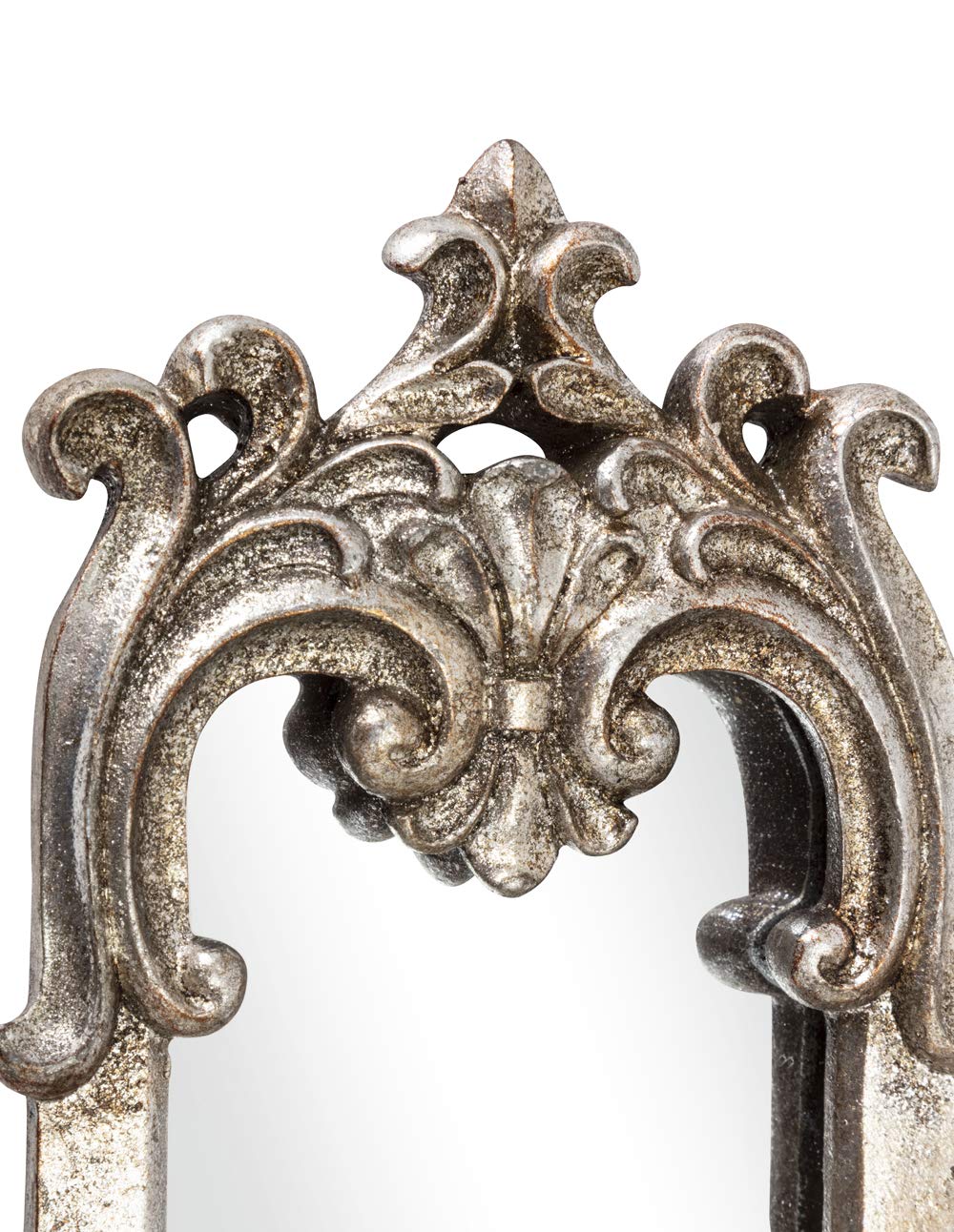 IMAX 52977-7 Loletta Victorian Inspired Mirror Set of 7 - Elegant Silver Wall Decor for Living Room, Bedroom & Entryway
