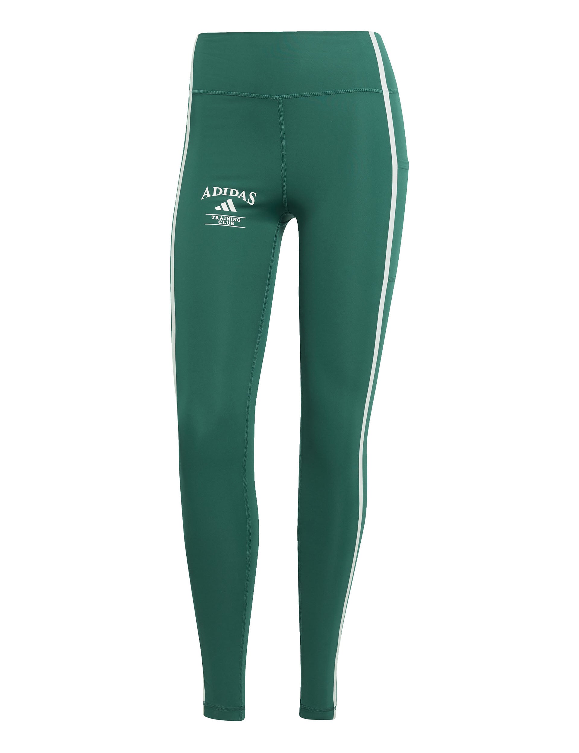 Optime Heritage 7/8 Leggings for Women - High Waist Yoga Pants, Collegiate Green/Chalk White - Perfect for Yoga, Running, Gym & Lounge Wear