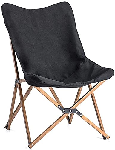 Portable Folding Wooden Camping Chair with Storage & Carry Bag - Lightweight for Backpacking, Hiking, Picnics, Beach, Park & Outdoor Festivals | Perfect for Camping Trips, Backyard Relaxation & Tailgating Parties