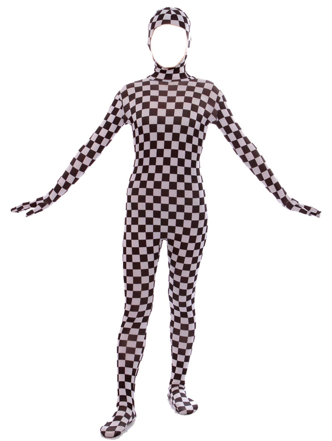 VSVO Face Open Spandex Zentai Full Body Suit - Stretchy Full Coverage Costume for Cosplay, Dance & Performance - Perfect for Halloween, Parties & Theatrical Events